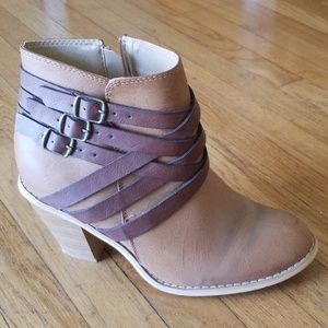 TG Multi Strap Ankle Boots
